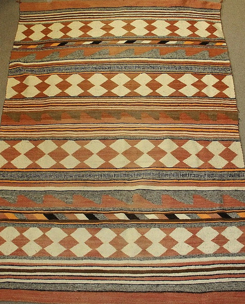 Historic Native American Navajo Crystal Rug/Weaving, Ca 1920's, #809 S