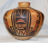 Native American Hopi Poly chrome Pottery Jar, #662