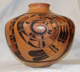 Native American Hopi Poly chrome Pottery Jar, #662