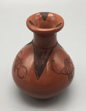 Native American Vintage Maricopa Pottery Scorpion Vase, by Jaylee Miles, Ca, 1900's, #1245