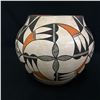 Native American Vintage Acoma Poly Chrome Pottery Olla, Ca 1960's, #1326