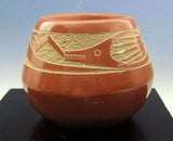 Tony Da, San Ildefonso Pueblo Avanyu Jar, #781 SOLD