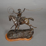 James Regimbal, Bronze Sculpture “The Roper”, 1/50, ca 1978, #832 SOLD