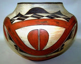 Native American, Historic Acoma, Polychrome Olla, #919