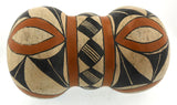 Native American, Acoma Double Lobed Canteen, Circa 1900-1930, #986 Sold