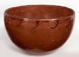 Native American, Vintage Very Large Maricopa Pottery Bowl, Ca 1940's, #1267