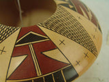 Native American Vintage Hopi Poly Chrome Bowl, by Alice Dashee, Ca 2000's, #1422 SOLD