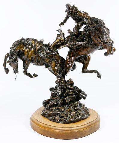 Western Bronze Sculpture, Titled "Pack Horse Polka", by Kenneth Payne, AP/40, Ca 1982, #1519 SOLD