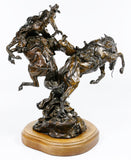 Western Bronze Sculpture, Titled "Pack Horse Polka", by Kenneth Payne, AP/40, Ca 1982, #1519 SOLD