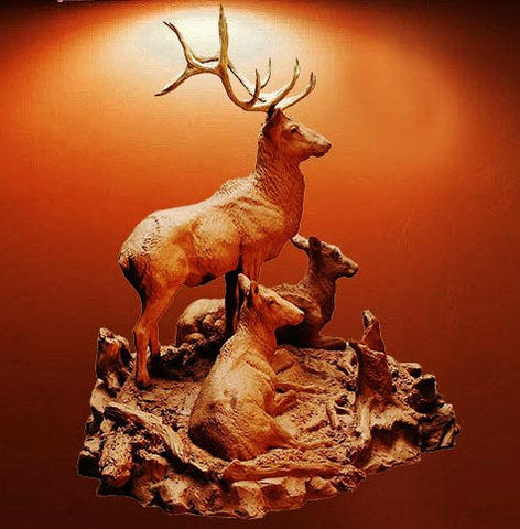 Western Bronze Sculpture, "Elk Ridge", by Jeff Wolf, Limited Edition of 1/20, 2020, #C1611