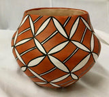 Native America, Vintage Acoma Poly Chrome Pottery Jar, by Emma Chino, Ca 1980, #1393 SOLD