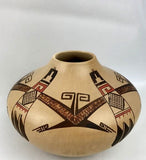 Native American Hopi Poly Chrome Pottery Jar, by James Nampeyo, Ca 1970's. #1300 Sold