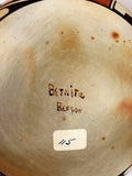 Native American Vintage Hopi Poly Chrome Pottery Bowl, by Bernite Beeson, Ca 1950's, #1305 Sold