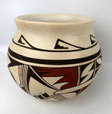 Vintage Hopi Poly Chrome Potter Bowl, by Joy Navasie (1919-2012) , Ca 1950's   #1308