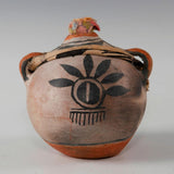 Native American, Historic Cochiti Pottery Canteen, Ca 1940's,  #1454 SOLD