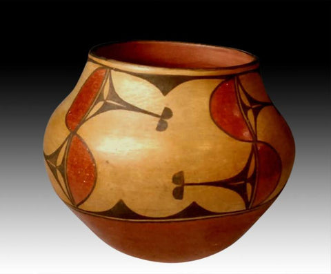 Vintage Zia Pueblo Pottery Olla, Ca 1970's, #1114 Sold to Larry