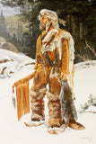 Western Artist, Karin Hollebeke, Oil Painting, “ The Trapper”, Ca 1970. #906