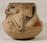 Reproduction Pre Colombian Casas Grande Smoking Effigy Pot, #930