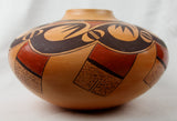 Native American Hopi Poly Chrome Bowl, by Tonita Nampayo, 2014, #1288-sold