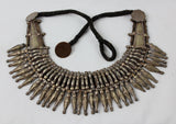 Primitive Rana Tharu, Tribal Spike Collar Kanthshri Necklace Nepal #1406