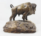 Charles Marion Russell, Limited Edition Bronze Buffalo Sculpture, Number 12 of 24 1960, #822 Sold