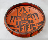 Native American Vintage Hopi Poly Chrome Pottery Bowl, by Garnet Pavatea, Ca 1950's, #1417 Sold