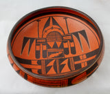 Native American Vintage Hopi Poly Chrome Pottery Bowl, by Garnet Pavatea, Ca 1950's, #1417 Sold