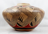 Native Amerian Vintage Hopi Poly Chrome Pottery Jar, by Clinton Polacca Nampeyo, Ca 1900's, #1497 SOLD