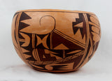 Native American, Vintage Hopi Poly Chrome Pottery Bowl, by Kathleen Collateta, Ca. 1970's-1980's,  #1493 SOLD