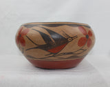 Native American, Historic Zia Polychrome Pottery Bow, Ca 1940's, # 1575 SOLD