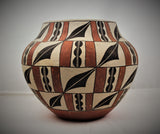 Native American, Vintage Acoma Polychrome Pottery Olla, Ca 1950's, #1672 SOLD