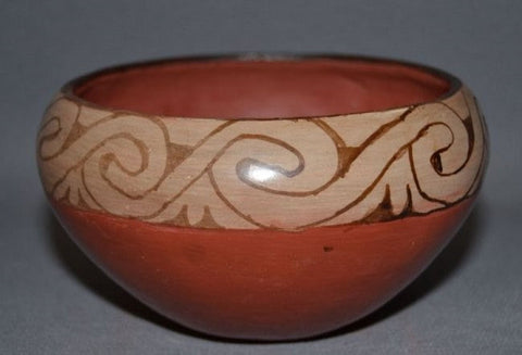 Pottery Bowl : Beautiful Native American Maricopa Pottery Bowl #230-Sold