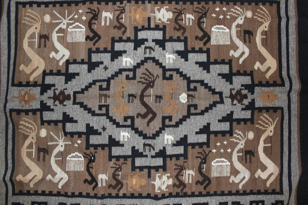 Native Rug : Esther Etcitty Extraordinary Two Grey Hills Weaving  #91