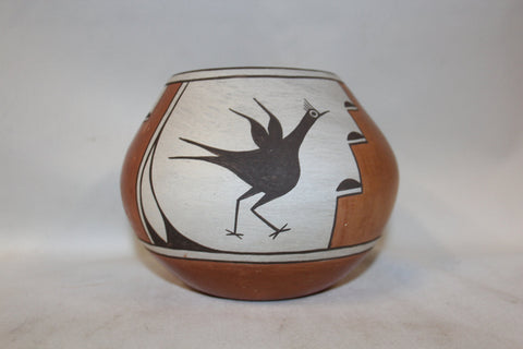 Pottery : Primo Rare Zia Polycrome Pottery "Bird Jar" by Candelaria Gachupin #263 Sold Out