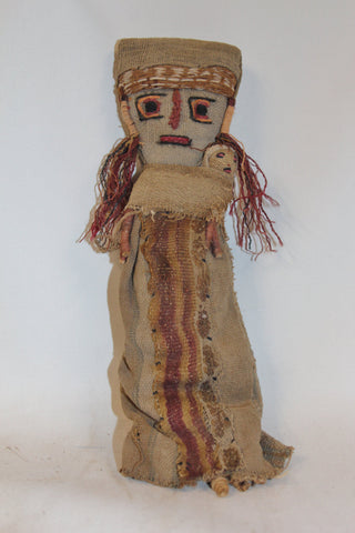 Medium Chancay Peruvian Funerary Doll,# 347 Sold