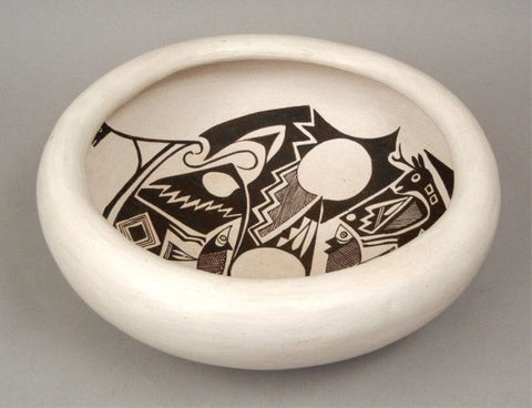 Vintage Pottery Bowl : Excellent Vintage Acoma Pottery Bowl by Rose Chino Garcia #357-Sold