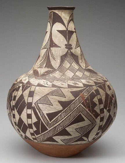 Pottery Jar : Native American Acoma Pottery Jar #30