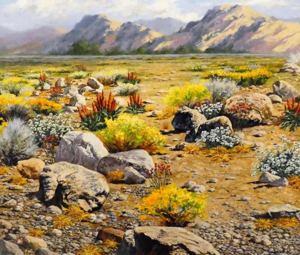 Jim Schaeffing Oil Painting, Titled, "Desert in Bloom", #C 1723