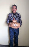 Extraordinary Large Tradition Hopi Polychrome Pottery Jar, with Humming Bird Figures, by Dee Setalla, # 1611