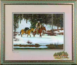 Western Artist, Ron Stewart, "Startin' to Thaw", Water Color Painting, #1767