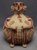 Native American Maricopa Indian Pottery Effigy Vase, by Theroline  Bread, CA 1960's, # 1700 SOLD