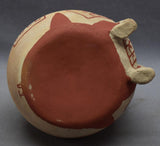 Native American Maricopa Indian Pottery Effigy Vase, by Theroline  Bread, CA 1960's, # 1700 SOLD