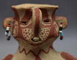 Native American Maricopa Indian Pottery Effigy Vase, by Theroline  Bread, CA 1960's, # 1700 SOLD