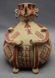 Native American Maricopa Indian Pottery Effigy Vase, by Theroline  Bread, CA 1960's, # 1700 SOLD