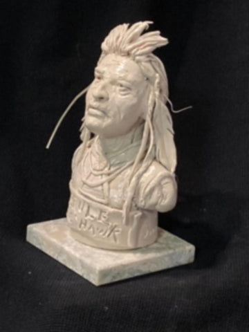 James Regimbal’s, "Rare and Original Clay Models- Brule-Little Hawk" #C 1591