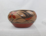 Native American, Historic Zia Polychrome Pottery Bow, Ca 1940's, # 1575 SOLD