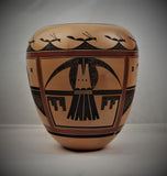 Vintage Hopi Pueblo Polychrome Pottery Vase by Gloria Mahle, Ca 1980's, #1667 SOLD