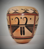 Vintage Hopi Pueblo Polychrome Pottery Vase by Gloria Mahle, Ca 1980's, #1667 SOLD