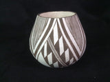 Native American Vintage Mini Acoma Pottery by M. (Miranda)  Leno, Ca 1960's, #1228