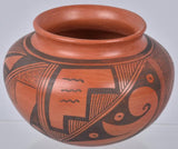 Native American Vintage Red on Black Hopi Pottery Jar, by Laura Tomosie, Ca 1968, #1159 Sold